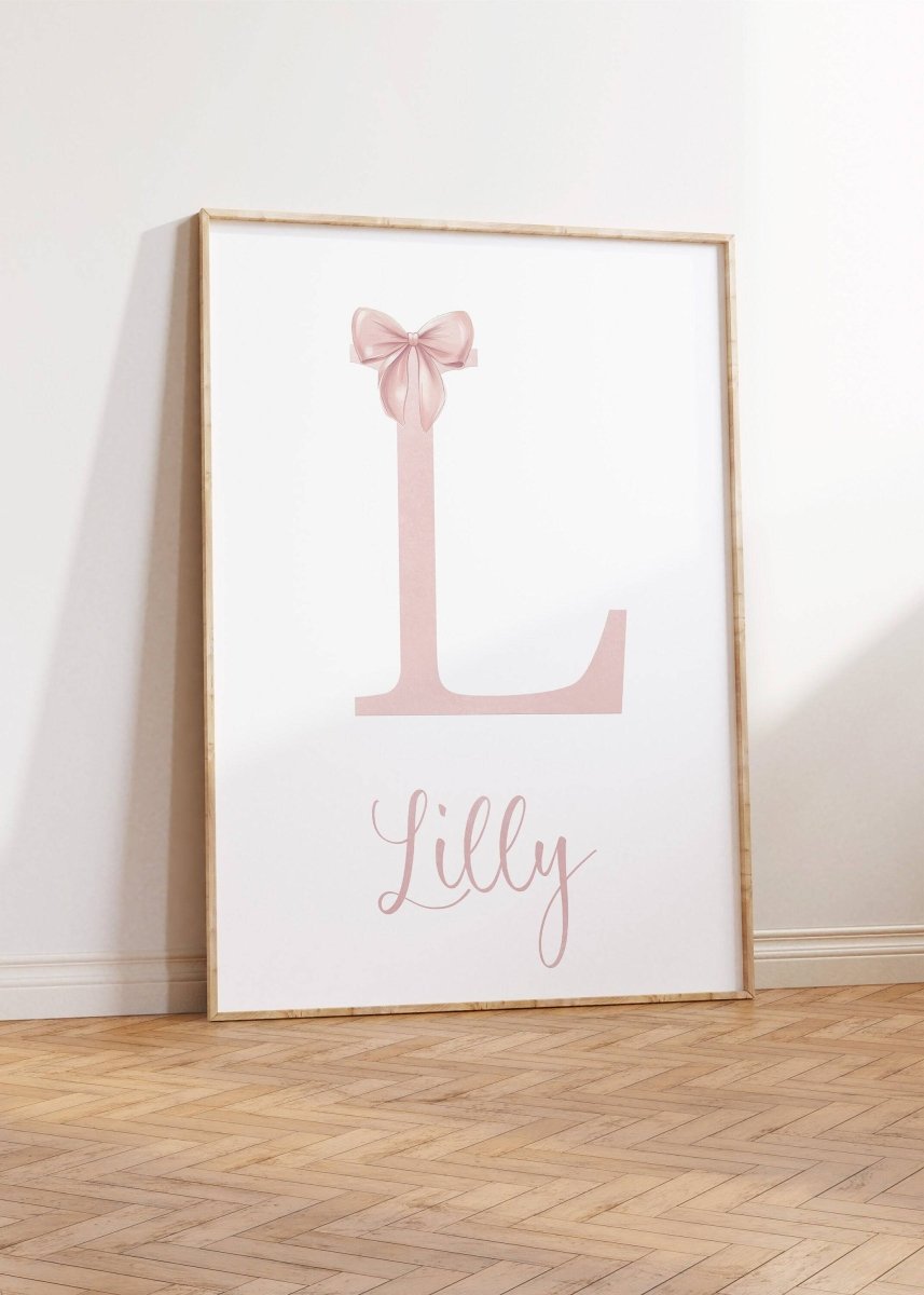 Set of 3 Personalised Girls Ballet Nursery Prints, Customised Name, Gift for little Girls Bedroom, Playroom or Nursery, Pink Dance Decor - RoseRowanDesign -
