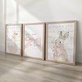 Load image into Gallery viewer, Set of 3 Personalised Goose & Bunny Nursery Prints – You are so Loved – Neutral Wall Art - RoseRowanDesign -