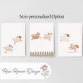 Load image into Gallery viewer, Set of 3 Personalised Sheep Farm Prints – Kids Name Wall Art for Nursery, Bedroom or Playroom - RoseRowanDesign -
