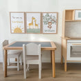 Load image into Gallery viewer, Set of 3 Safari Animal Nursery Prints – Sunshine, Giraffe & Monkey Wall Art - RoseRowanDesign -