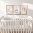 Load image into Gallery viewer, Set of 3 Under the Sea Oyster & Mermaid Nursery Prints – Custom Name Ocean Wall Art for Girls Room - RoseRowanDesign -