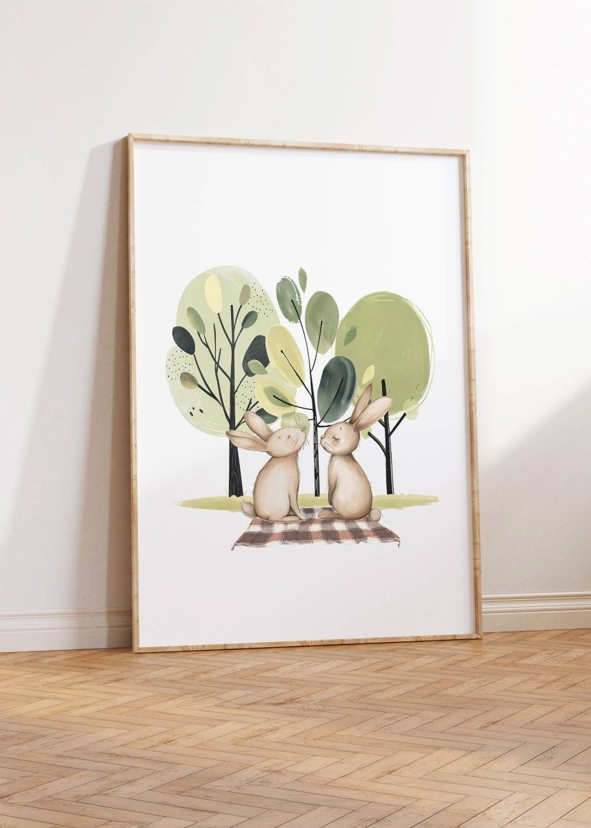 Set of 3 Woodland Animal Prints | Nursery, Bedroom & Playroom Decor | Scandi Boho Wall Art - RoseRowanDesign -