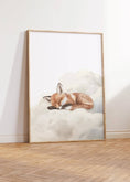 Load image into Gallery viewer, Sleeping Animals Nursery Wall Prints | Set of 3 | Bunny, Fox & Deer for Gender - Neutral Baby Room - RoseRowanDesign -