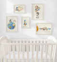 Load image into Gallery viewer, Space Gallery Wall Nursery Prints – Rocket & Planet Wall Art Set - RoseRowanDesign - Wall Art