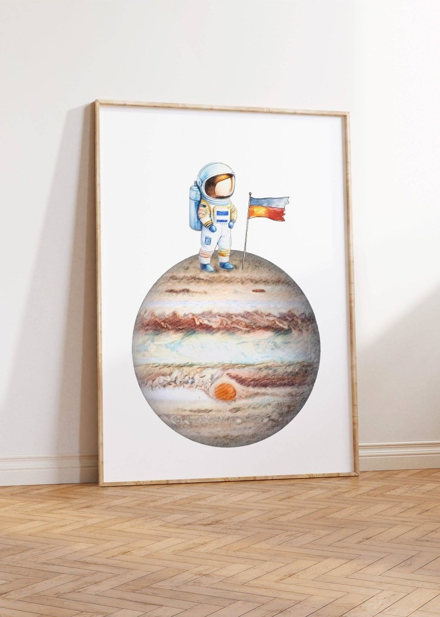 Space Nursery Prints | Set of 6 | Solar System & Astronaut Decor for Boys' Room - RoseRowanDesign -