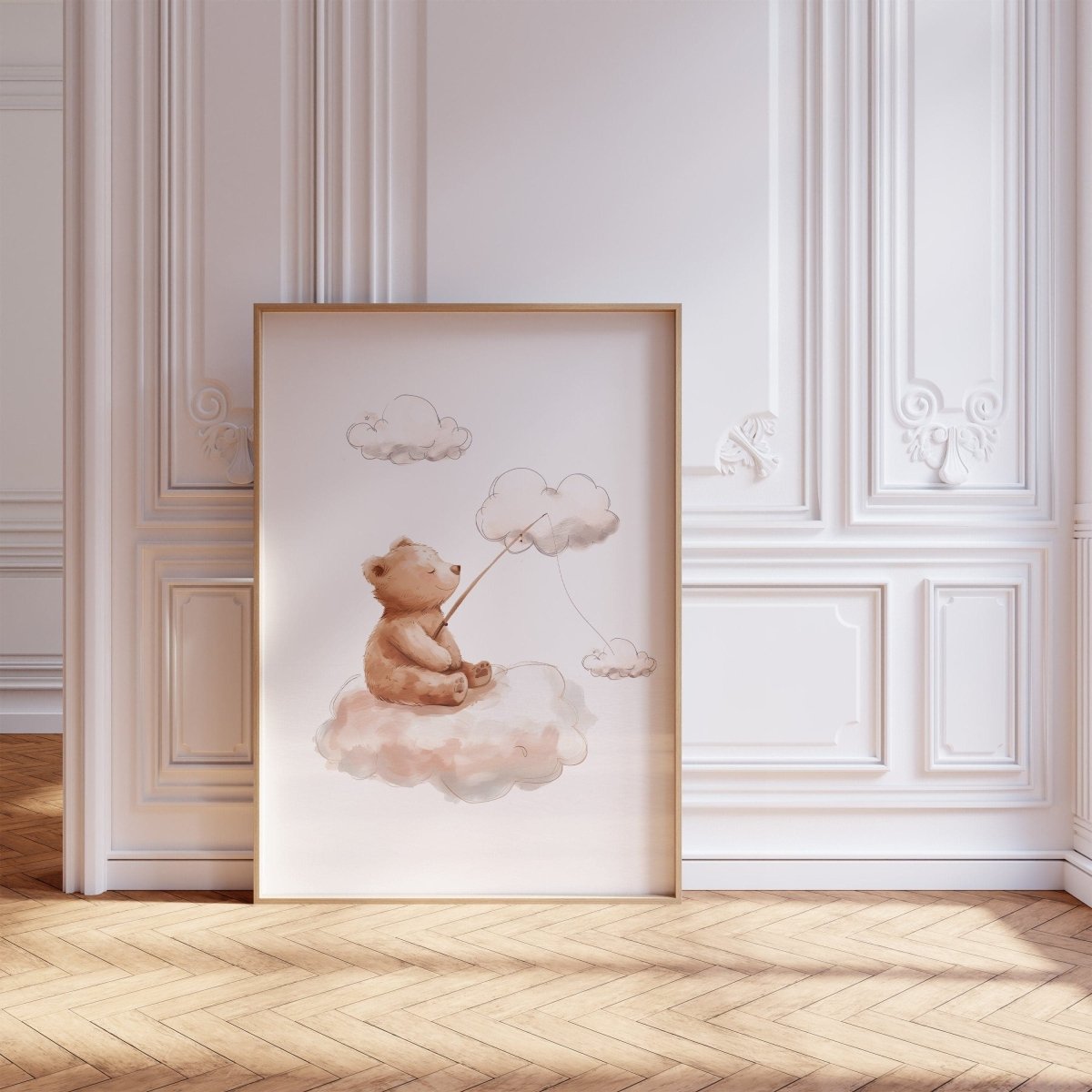 Teddy Bear Theme Kids Wall Art | Set of 3 Nursery Prints - RoseRowanDesign - Wall Art
