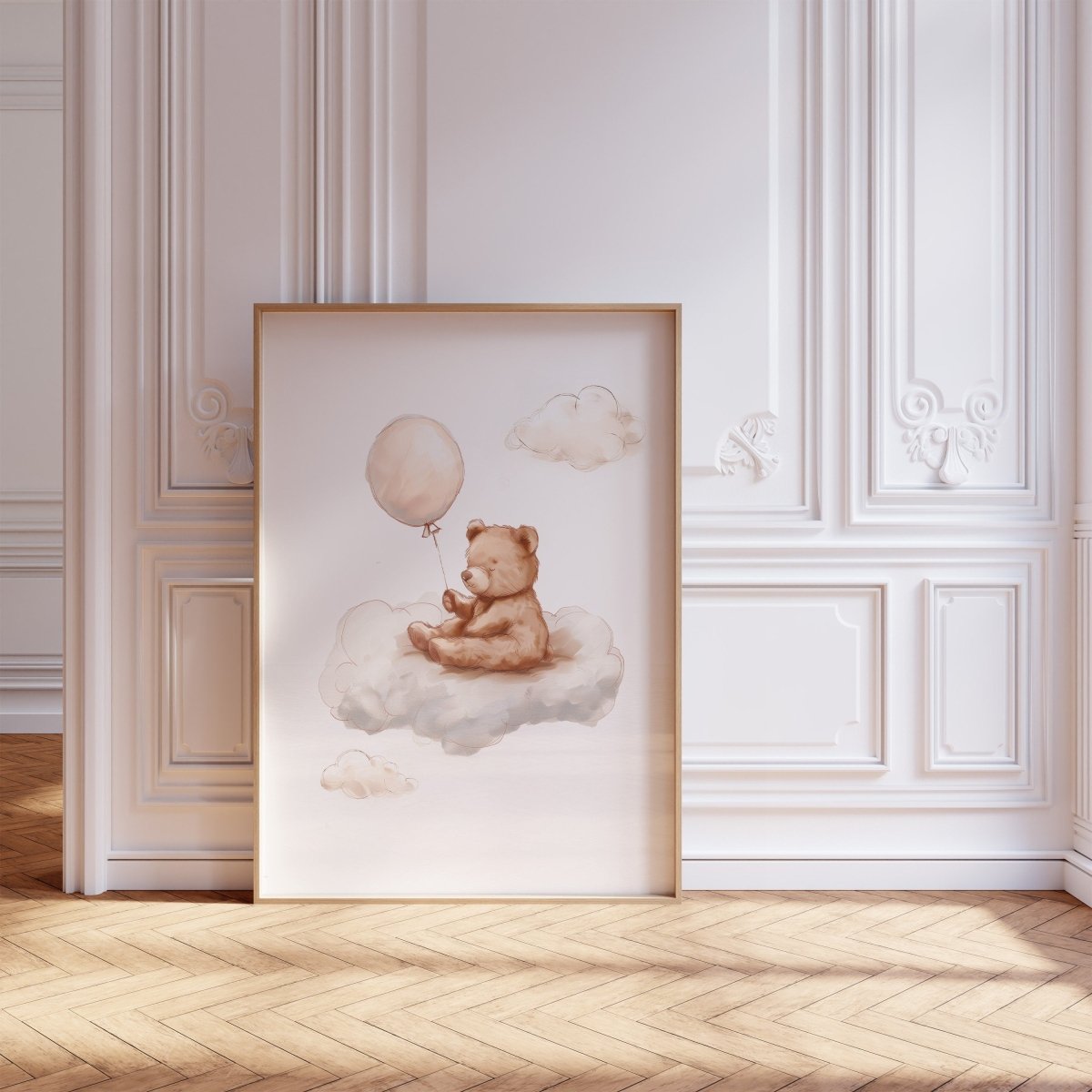 Teddy Bear Theme Kids Wall Art | Set of 3 Nursery Prints - RoseRowanDesign - Wall Art