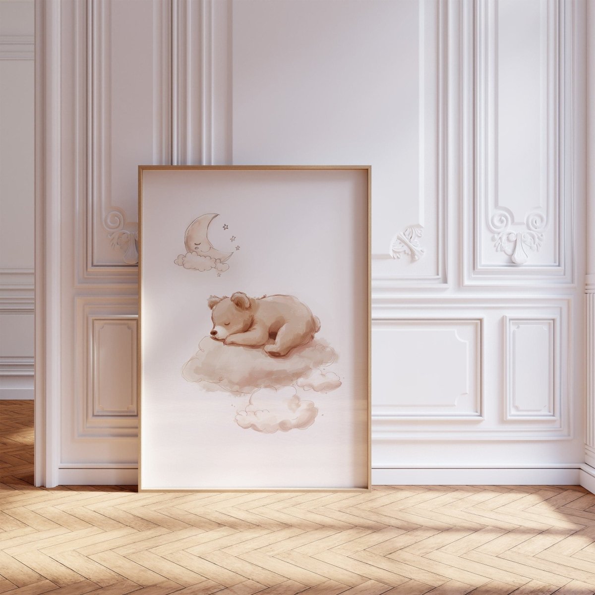 Teddy Bear Theme Kids Wall Art | Set of 3 Nursery Prints - RoseRowanDesign - Wall Art