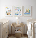 Load image into Gallery viewer, Transport Personalised Map Set of 3 Wall Prints | Wall Art for Nursery, Bedroom or Playroom - RoseRowanDesign - Wall Art