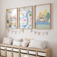 Load image into Gallery viewer, Transport Personalised Map Set of 3 Wall Prints | Wall Art for Nursery, Bedroom or Playroom - RoseRowanDesign - Wall Art
