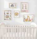 Load image into Gallery viewer, Tropical Safari Gallery Wall Nursery Prints – Floral Animal Wall Art - RoseRowanDesign -