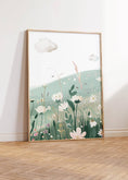Load image into Gallery viewer, Unicorn Bedroom Prints | Set of 3 | Flower Meadow Wall Art for Girls' Nursery - RoseRowanDesign -