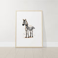 Load image into Gallery viewer, Watercolor Safari Animal Prints | Set of 6 | Neutral Nursery Wall Art for Baby's Room - RoseRowanDesign -