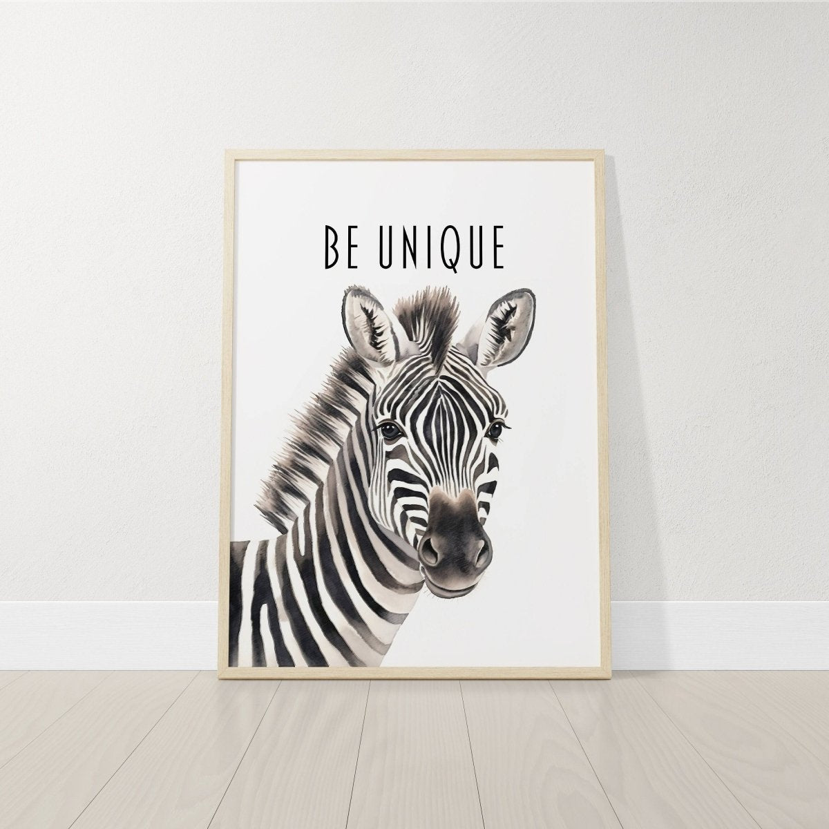 Watercolour Safari Animal Nursery Prints | Set of 6 | Gender Neutral Wall Art for Baby's Bedroom - RoseRowanDesign -