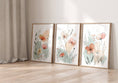 Load image into Gallery viewer, Wildflower Wall Art Prints | Set of 3 | Scandi Floral Decor for Bedroom or Nursery - RoseRowanDesign -
