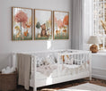 Load image into Gallery viewer, Woodland Animal Nursery Prints | Set of 3 | Blossom Tree & Forest Decor for Unisex Kids' Room - RoseRowanDesign -