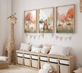 Load image into Gallery viewer, Woodland Animal Nursery Prints | Set of 3 | Blossom Tree & Forest Decor for Unisex Kids' Room - RoseRowanDesign -