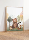 Load image into Gallery viewer, Woodland Animal Nursery Prints | Set of 3 | Blossom Tree & Forest Decor for Unisex Kids' Room - RoseRowanDesign -