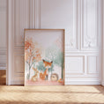Load image into Gallery viewer, Woodland Animal Nursery Prints | Set of 3 | Blossom Tree & Pink Forest Decor for Girls' Room - RoseRowanDesign -