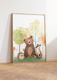 Load image into Gallery viewer, Woodland Animal Nursery Prints | Set of 3 | Green Forest & Scandi Adventure Decor for Unisex Kids' Room - RoseRowanDesign -