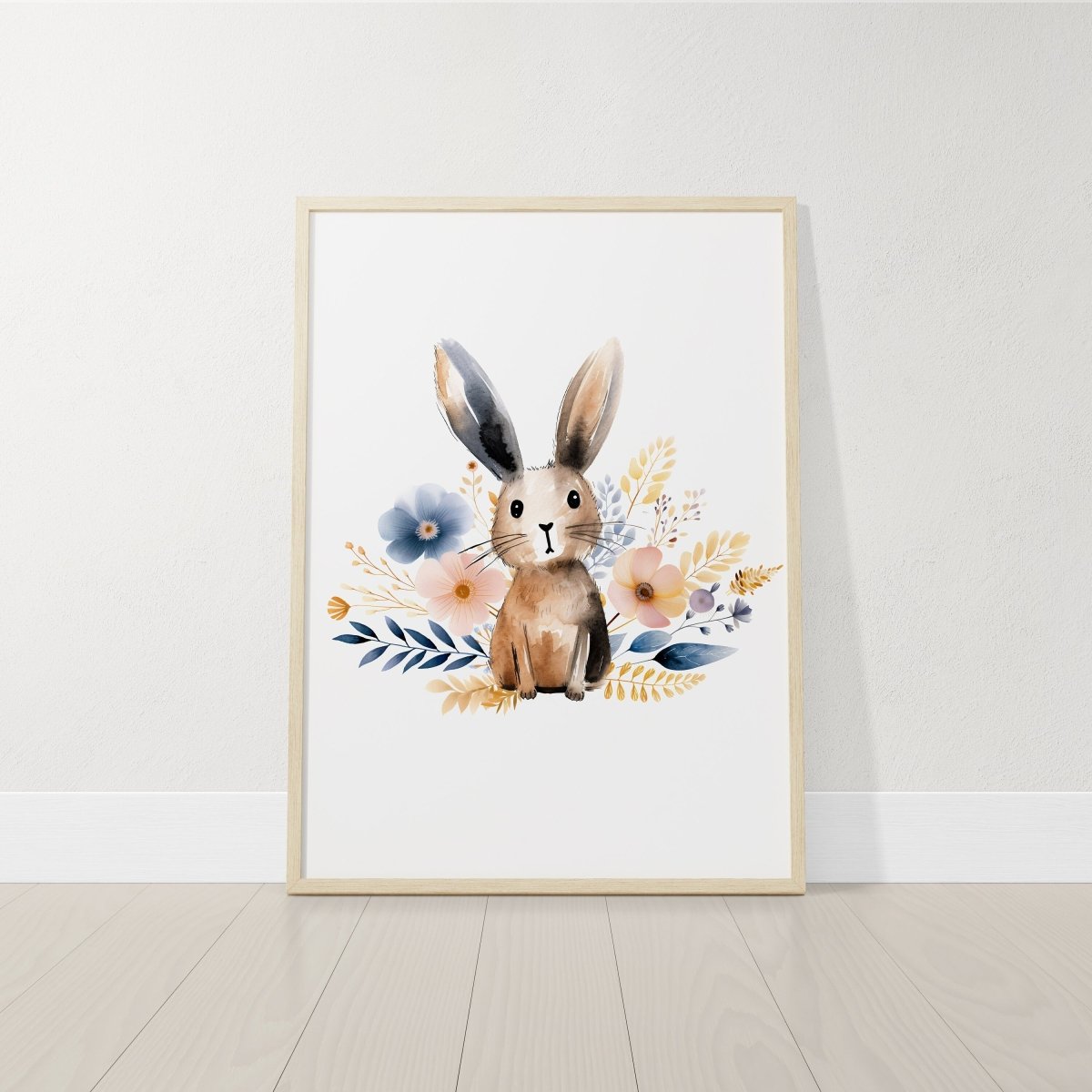 Woodland Animal Nursery Prints | Set of 6 | Boho Forest & Wildflower Wall Art for Baby Girl's Room - RoseRowanDesign -