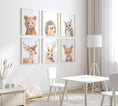 Load image into Gallery viewer, Woodland Animal Nursery Prints | Set of 6 | Gender - Neutral Forest Decor for Baby's Room - RoseRowanDesign -