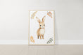 Load image into Gallery viewer, Woodland Animal Nursery Prints | Set of 6 | Neutral Forest Decor with Fox, Bunny, Deer & Bear - RoseRowanDesign - Wall Art