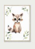 Load image into Gallery viewer, Woodland Animal Nursery Prints | Set of 6 | Neutral Forest - Themed Wall Art for Baby's Room - RoseRowanDesign -