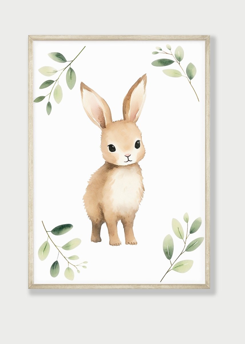 Woodland Animal Nursery Prints | Set of 6 | Neutral Forest - Themed Wall Art for Baby's Room - RoseRowanDesign -