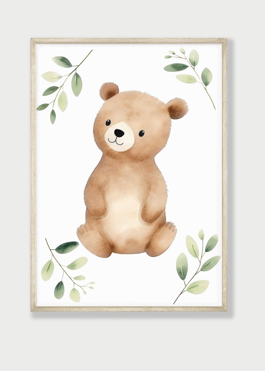 Woodland Animal Nursery Prints | Set of 6 | Neutral Forest - Themed Wall Art for Baby's Room - RoseRowanDesign -