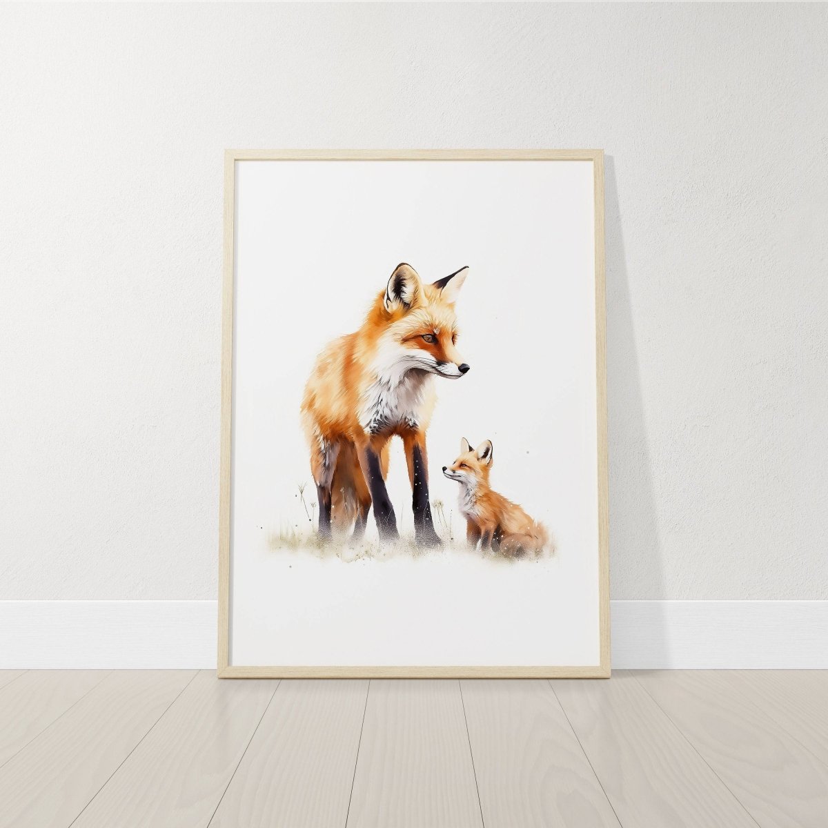 Woodland Animal Nursery Wall Prints | Set of 3 | Neutral Forest Animal Art for Baby’s Room - RoseRowanDesign -