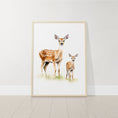 Load image into Gallery viewer, Woodland Animal Nursery Wall Prints | Set of 3 | Neutral Forest Animal Art for Baby’s Room - RoseRowanDesign -