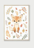 Load image into Gallery viewer, Woodland Animal Nursery Wall Prints | Set of 3 | Neutral Forest & Botanical Decor for Baby's Room - RoseRowanDesign -