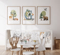 Load image into Gallery viewer, Woodland Nursery Prints | Set of 3 | Personalised Wall Art for Childs' Room - RoseRowanDesign -