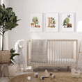 Load image into Gallery viewer, Woodland Nursery Prints | Set of 3 | Personalised Wall Art for Childs' Room - RoseRowanDesign -