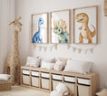 Load image into Gallery viewer, Dinosaur Kids Wall Art | Set of 3 Nursery Prints - RoseRowanDesign
