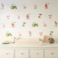 Load image into Gallery viewer, Small Farm Theme Fabric Wall Stickers | Set of 21

