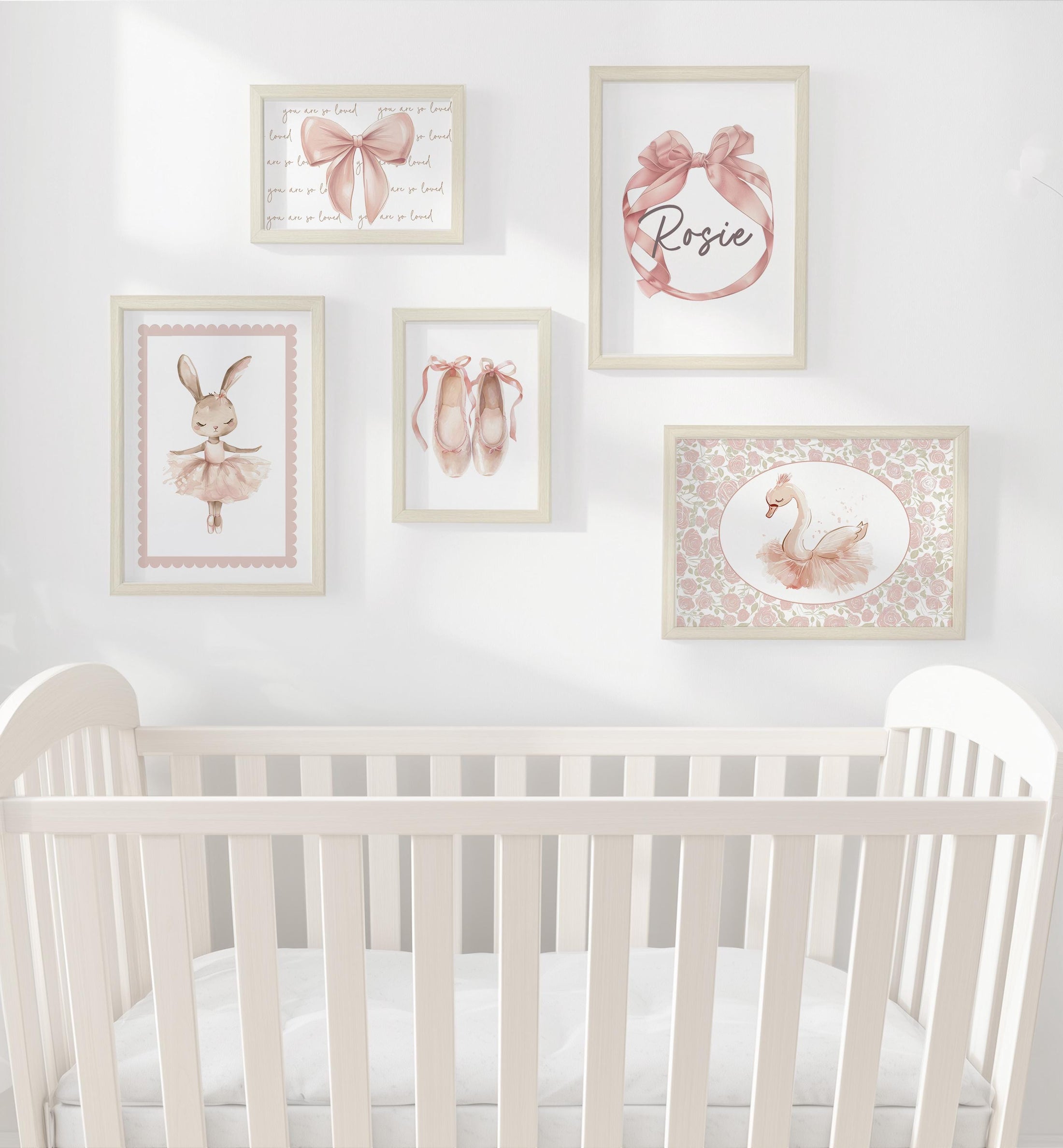 Ballet Nursery Gallery Wall Art – Ballerina Dance Bedroom Decor