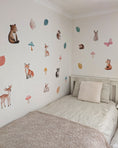 Load image into Gallery viewer, Woodland Animals Wall Stickers – Removable Fabric Decals | Nursery & Playroom Decor
