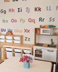 Load image into Gallery viewer, Alphabet Wall Stickers – Removable Fabric Letters | Montessori Nursery Decor
