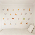Load image into Gallery viewer, Animal Character Wall Stickers – Cute Nursery Fabric Decals | Removable & Reusable
