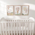 Load image into Gallery viewer, Balloon Adventure Print Set – Personalised Nursery Wall Art - RoseRowanDesign - 
