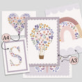 Load image into Gallery viewer, Wildflower Nursery Gallery Wall Art Set – Girls Floral Prints
