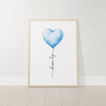 Load image into Gallery viewer, Blue Balloon Nursery Wall Art | Set of 3 | Boys Bedroom & Playroom Decor - RoseRowanDesign - 
