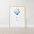 Load image into Gallery viewer, Blue Balloon Nursery Wall Art | Set of 3 | Boys Bedroom & Playroom Decor - RoseRowanDesign - 
