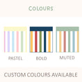 Load image into Gallery viewer, Scalloped Stripes Stickers for IKEA Trofast Storage Tub - Front Facing Decal
