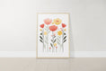 Load image into Gallery viewer, Butterflies and Flowers | Set of 3 Nursery Wall Art | Pink Butterfly Prints for Baby Girls Room - RoseRowanDesign - Wall Art
