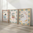 Load image into Gallery viewer, Checkerboard Nursery Print Set - Whimsical Kids Wall Art for Bedroom Playroom - RoseRowanDesign - 
