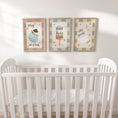 Load image into Gallery viewer, Checkerboard Nursery Print Set - Whimsical Kids Wall Art for Bedroom Playroom - RoseRowanDesign - 
