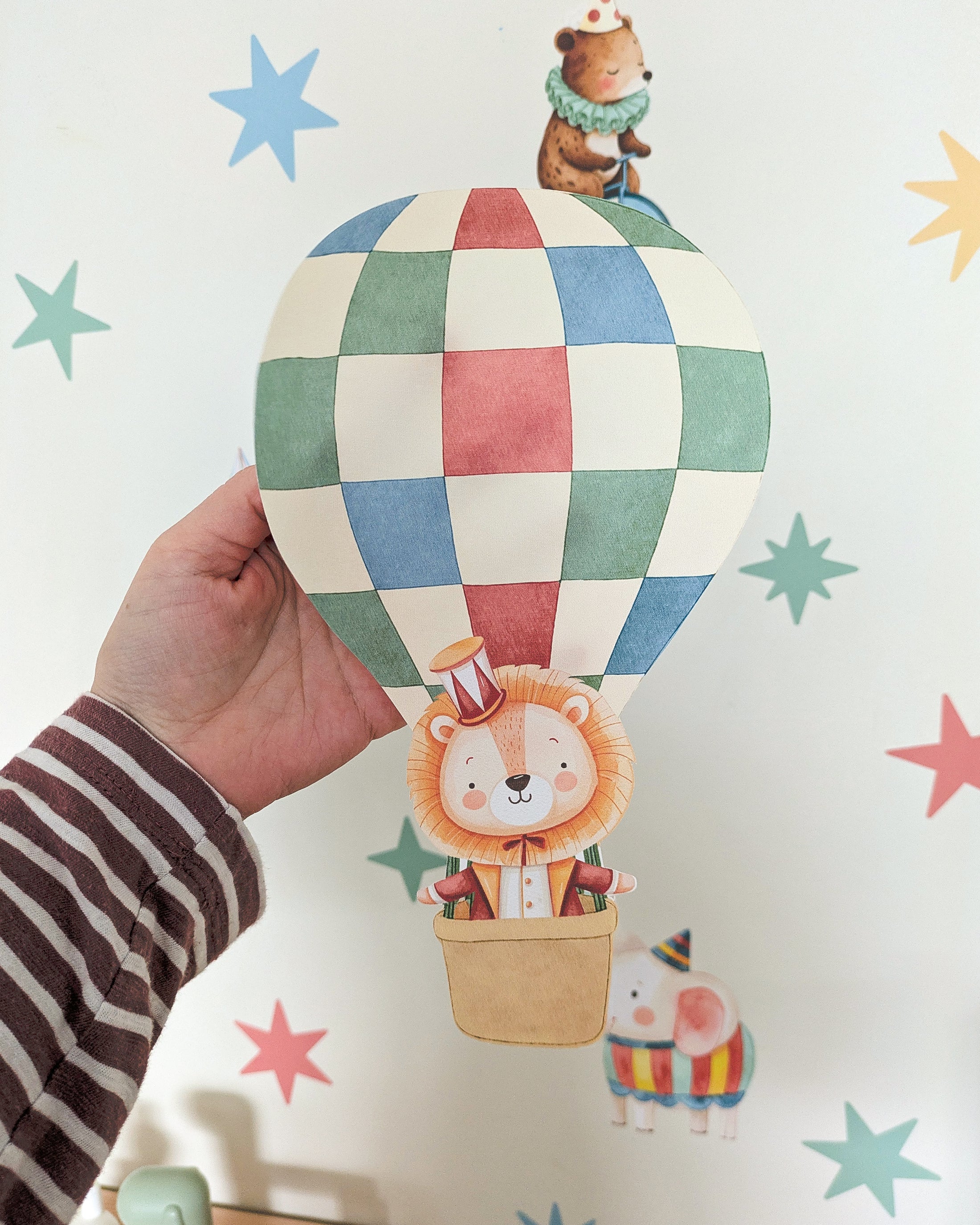 Circus Wall Stickers | Colourful Nursery Wall Decals Baby & Kids Room